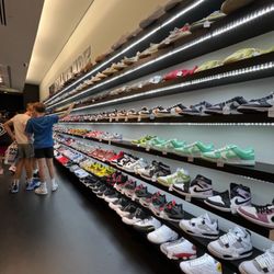 Sole Stop - One of the sneaker walls.