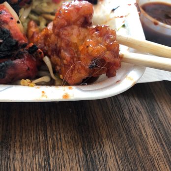 Mr You Express - Super disappointed. Just went to go grab food. I can even lie about this. The hair is stuck to the chicken. - Chinese Near Me - Claremont, California Mr You Express - Super disappointed. Just went to go grab food. I can even lie about this. The hair is stuck to the chicken. - Chinese Near Me - Claremont, California