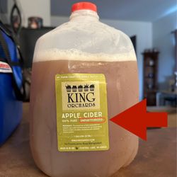 King Orchards - Unpasteurized apple cider. Flavour!