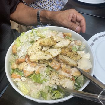 Mister O1 Extraordinary Pizza Sandy Springs - Caesar Salad with Chicken (GREAT salad portions) - Pizza Near Me - Atlanta, Georgia Mister O1 Extraordinary Pizza Sandy Springs - Caesar Salad with Chicken (GREAT salad portions) - Pizza Near Me - Atlanta, Georgia