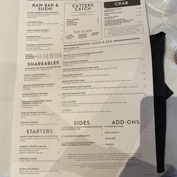 Cutters Crabhouse - Menu - Seafood Near Me - Seattle, Washington Cutters Crabhouse - Menu - Seafood Near Me - Seattle, Washington
