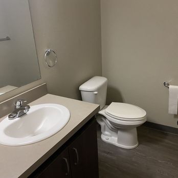 Terrene at the Grove - Scrubbed bathroom - Apartments Near Me - Wilsonville, Oregon Terrene at the Grove - Scrubbed bathroom - Apartments Near Me - Wilsonville, Oregon