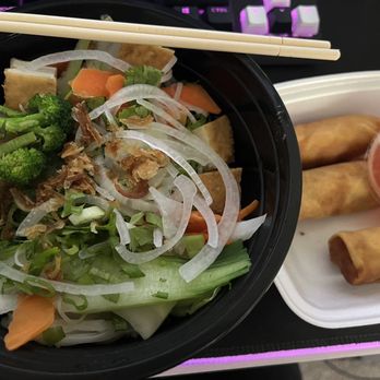 Saigon Noodle and Bistro - Veggie pho/spring rolls (before broth was added) - Vietnamese Near Me - Orlando, Florida Saigon Noodle and Bistro - Veggie pho/spring rolls (before broth was added) - Vietnamese Near Me - Orlando, Florida