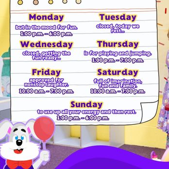 TNT Fun Play - These are the available schedules starting in 2026. - Indoor Playcenter Near Me - Hot Springs, Arkansas TNT Fun Play - These are the available schedules starting in 2026. - Indoor Playcenter Near Me - Hot Springs, Arkansas
