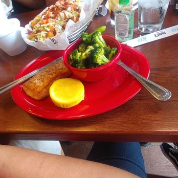 Drake's - Seared salmon w/ broccoli - Burgers Near Me - Burlington, North Carolina