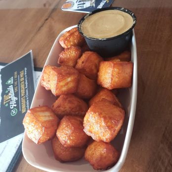 The Slow Buffalo - Cheese curds and a chipotle mayo. - Sports Bars Near Me - Greenfield, Wisconsin The Slow Buffalo - Cheese curds and a chipotle mayo. - Sports Bars Near Me - Greenfield, Wisconsin