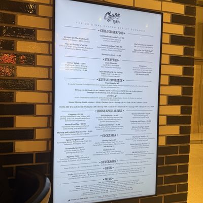 Menu photo 1 Oyster Bar Las Vegas, NV Menu photo 1 Oyster Bar Las Vegas, NV