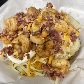 Gilligan’s on the Bend - Grilled shrimp potato - Seafood Near Me - Many, Louisiana Gilligan’s on the Bend - Grilled shrimp potato - Seafood Near Me - Many, Louisiana