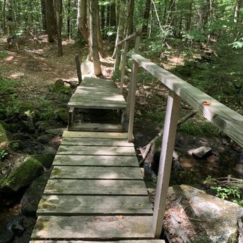 Lyon Brook Trail - Bridge over brook - Hiking Near Me - New London, New Hampshire Lyon Brook Trail - Bridge over brook - Hiking Near Me - New London, New Hampshire