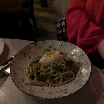 Trattoria Sofia - Bucatini pesto - Italian Near Me - Houston, Texas Trattoria Sofia - Bucatini pesto - Italian Near Me - Houston, Texas