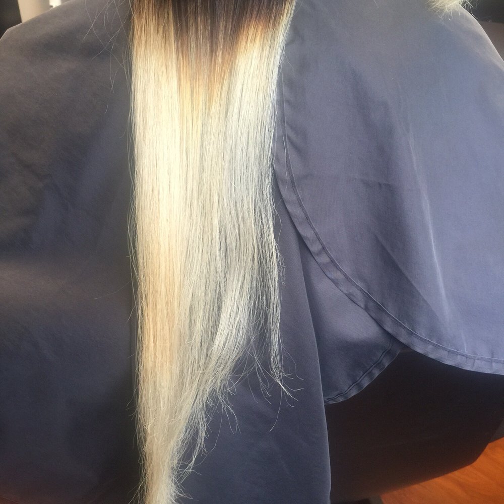 My damaged hair from studio 6 before Christie fixed my hair. My damaged hair from studio 6 before Christie fixed my hair.