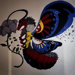 Kupcakerie - Wall art in the hallway.