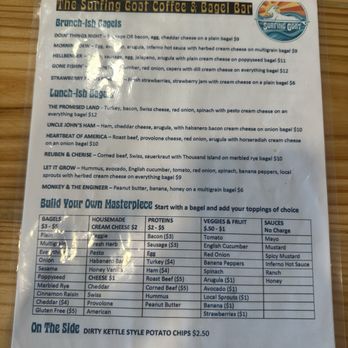 The Surfing Goat - menu - Breakfast & Brunch Near Me - Tybee Island, Georgia The Surfing Goat - menu - Breakfast & Brunch Near Me - Tybee Island, Georgia