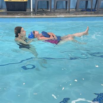 Blake Swim School - Mallory and instructor - Swimming Lessons/Schools Near Me - Hacienda Heights, California