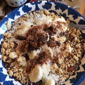 Under the Mango Tree - Chocolate bowl with coconut flakes, banana, and other tins! - Coffee & Tea Near Me - Miami Beach, Florida