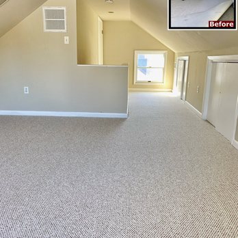 99 Carpets - Attic loop carpet installation in Short Hills, NJ, adding comfort, durability, and a clean finished look to this upper level. - Carpeting Near Me - Carteret, New Jersey