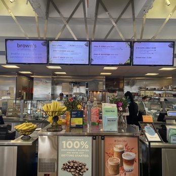 Brown's - a counter with a bunch of bananas - American Near Me