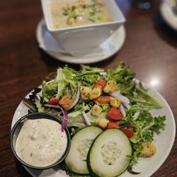 Papa Joe's Italian Restaurant and Bar - Salad with Italian dressing