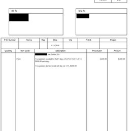 Absurd $4,600 painting invoice for a 2-bedroom apartment has less detail than my mechanic's sub-$100 oil change invoice Absurd $4,600 painting invoice for a 2-bedroom apartment has less detail than my mechanic's sub-$100 oil change invoice