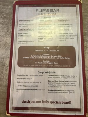 Menu photo 1 Flips Bar Wanaque, NJ Menu photo 1 Flips Bar Wanaque, NJ