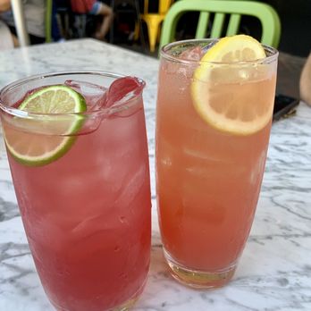 True Food Kitchen - Prickly pear and watermelon lemon aid - New American Near Me - Reston, Virginia True Food Kitchen - Prickly pear and watermelon lemon aid - New American Near Me - Reston, Virginia
