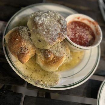 Pizza Bruno - Garlic Knots with Sauce - Pizza Near Me - Orlando, Florida Pizza Bruno - Garlic Knots with Sauce - Pizza Near Me - Orlando, Florida