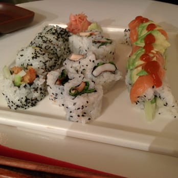 Friends Sushi - This tiny plate of sushi consist of three rolls! With barely any meat and filled with disappointment. - Sushi Bars Near Me - Chicago, Illinois