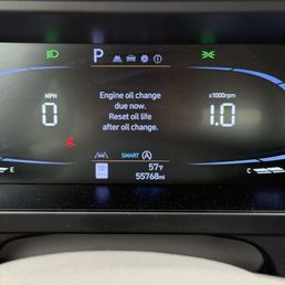 Every time I started the car it would tell me I needed an oil change