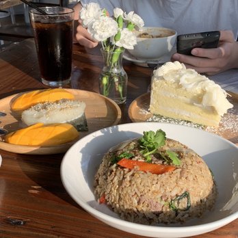 Green Mango - Basil Fried Rice, Coconut Cake, mango rice - Thai Near Me - Austin, Texas
