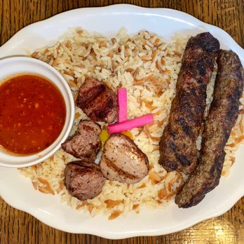 Kassab's Restaurant - a plate of meat and rice - Mediterranean Near Me - Pittsburgh, Pennsylvania