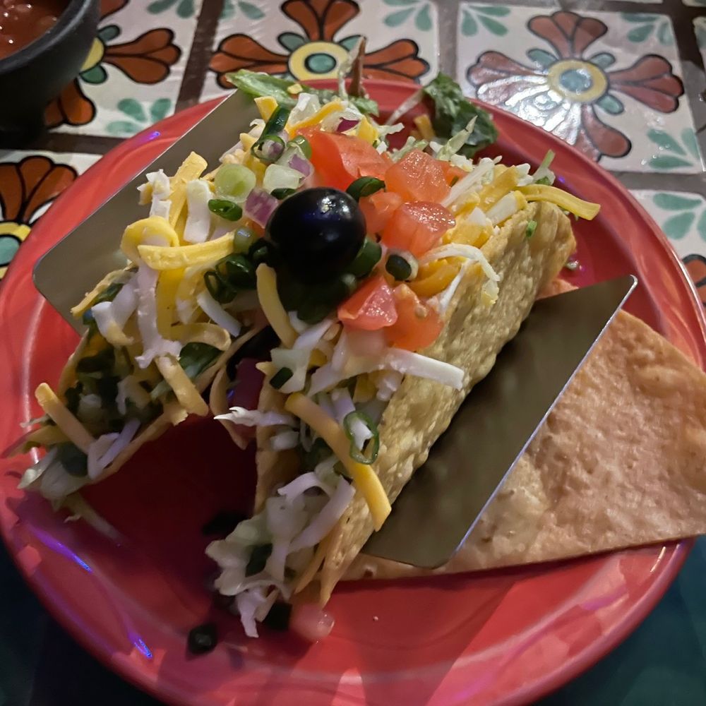 Shredded beef tacos a la cart.