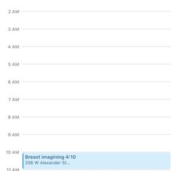 Women's Imaging Center - Canceled appointments
