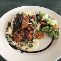 Fire Grilled Cedar Plank Wild Caught Salmon