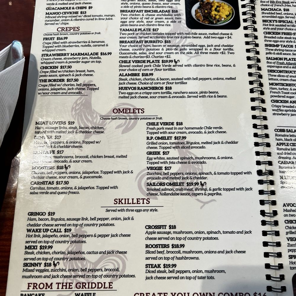 Roosters On The River - Menu - Breakfast & Brunch Near Me - Sacramento, California