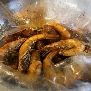 Cajun Crack'n - 1lb shrimp, 1/2lb sausage (mild spicy/house special sauce) - Seafood Near Me - Milpitas, California Cajun Crack'n - 1lb shrimp, 1/2lb sausage (mild spicy/house special sauce) - Seafood Near Me - Milpitas, California