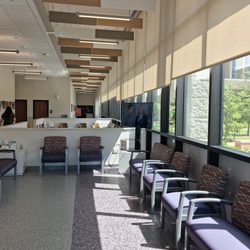 Louisiana State University Veterinary Teaching Hospital - Waiting area and Dr. Penticoff, one of the current resident.