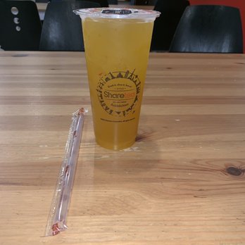 Sharetea - Mango green Tea. 4.8/5 - Bubble Tea Near Me - Houston, Texas