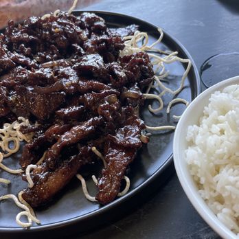 Wild Ginger - Mongolian beef. So good!  Meat was so tender and loaded with flavors. Sticky rice was great too! - Pan Asian Near Me - Pooler, Georgia