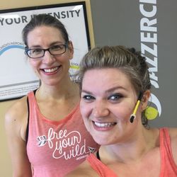 Jazzercise Springfield East Fitness Center - Jazzercise Instructors Shannon & Amy in a post-workout selfie.