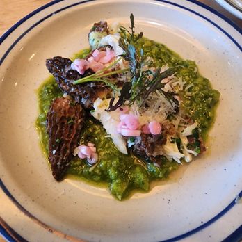 Voyager - Crab stuffed morels with pesto Special 3/29/24 - Seafood Near Me - Ferndale, Michigan Voyager - Crab stuffed morels with pesto Special 3/29/24 - Seafood Near Me - Ferndale, Michigan