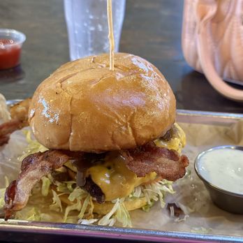 Burger Bench - The Classic Burger.  I added baken - American Near Me - Escondido, California