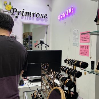 Primrose - this is the checkout counter--a purchase may be exchanged once within the first 7 days - Accessories Near Me - Buena Park, California