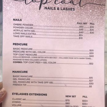Top Coat Nails & Lashes - Prices - Nail Salons Near Me - Long Beach, California Top Coat Nails & Lashes - Prices - Nail Salons Near Me - Long Beach, California