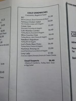 Menu photo 1 Cafe Des Croissants Sebastopol, CA Menu photo 1 Cafe Des Croissants Sebastopol, CA