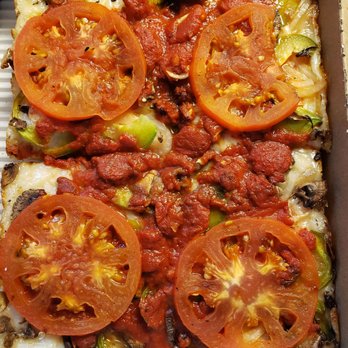 Buddy's Pizza Troy - Vegan version of Eastern Market Veggie with Dayia cheese - Pizza Near Me - Troy, Michigan Buddy's Pizza Troy - Vegan version of Eastern Market Veggie with Dayia cheese - Pizza Near Me - Troy, Michigan