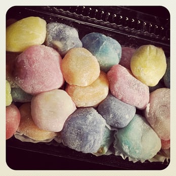 Two Ladies Kitchen - Mini bite sized mochi filled with miniature chocolate candies - Bakeries Near Me - Hilo, Hawaii