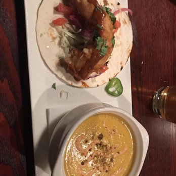 Two Stones Pub - Fish taco and carrot soup lunch special - Pubs Near Me - Kennett Square, Pennsylvania