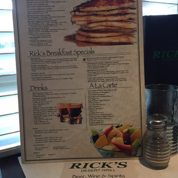 Rick's Restaurant - Brunch menu. Makes some breakfast diner's look sad. - Cuban Near Me - Palm Springs, California Rick's Restaurant - Brunch menu. Makes some breakfast diner's look sad. - Cuban Near Me - Palm Springs, California
