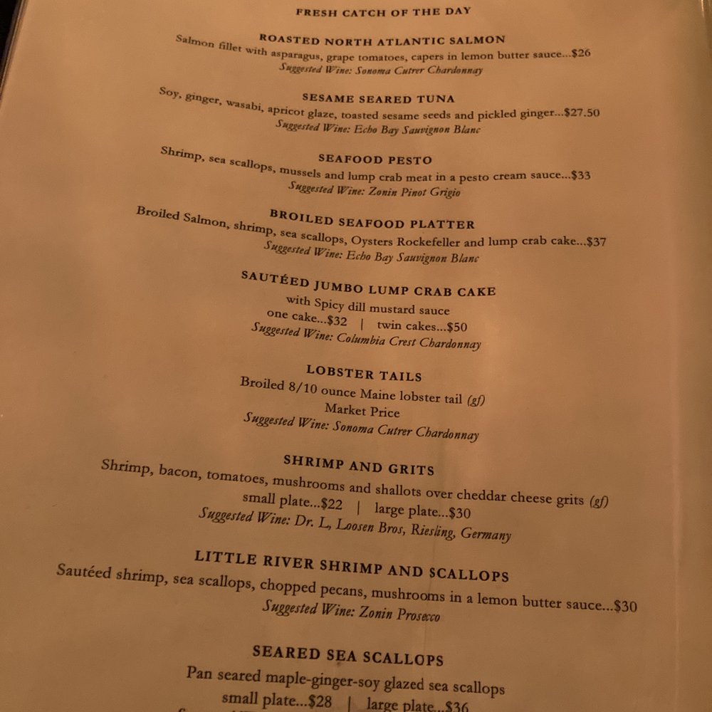 The Parson's Table - Menu - Steakhouses Near Me - Little River, South Carolina The Parson's Table - Menu - Steakhouses Near Me - Little River, South Carolina