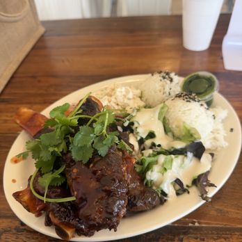 Enseamada Cafe - Beef BBQ Ribs Inihaw Plate - Filipino Near Me - Everett, Washington Enseamada Cafe - Beef BBQ Ribs Inihaw Plate - Filipino Near Me - Everett, Washington